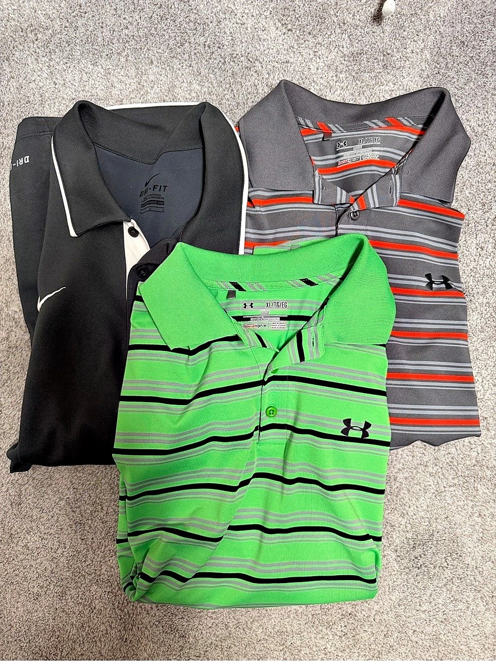 Under Armour and Nike Men's Polo Short Set. All 3 for 1 Price
